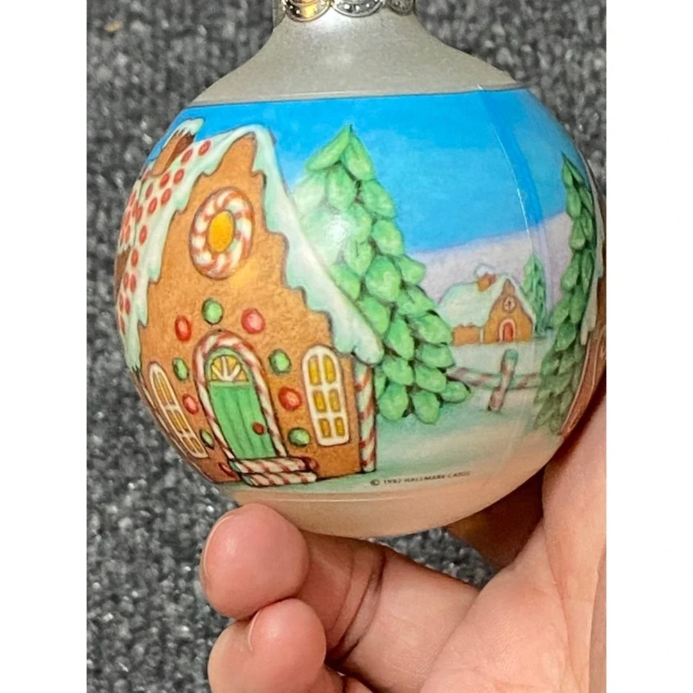 Hallmark Keepsake‎ Ornament 1992 From Our Home to Yours Glass Gingerbread NOS